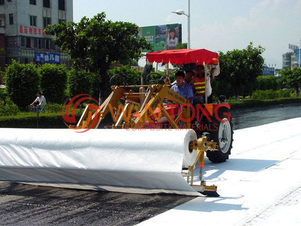 Construction of filament geotextile